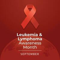 Leukemia and Lymphoma Awareness Month design template good for celebration greeting. ribbon design. eps 10. flat design. vector