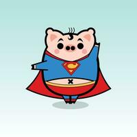 superhombre dibujos animados personaje gratis vector ilustraciones
