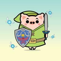 Soldier Pig Mascot Free Vector Arts