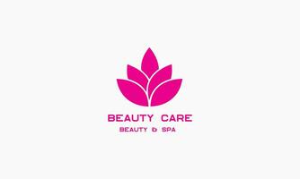 Feminine luxury lotus flower logo template vector