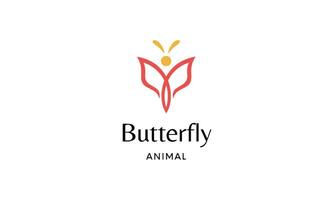 Butterfly logo icon. vector