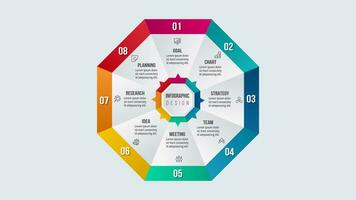 visualización de datos comerciales. diagrama del proceso. elementos abstractos de gráfico, diagrama con pasos, opciones, partes o procesos. plantilla de negocio vectorial para presentación. concepto creativo para infografía. vector