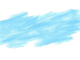 Modern blue watercolor brush stroke design background vector