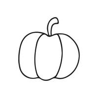 Hand drawn vector illustration of pumpkin.