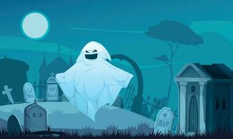 Ghost Cartoon Concept vector