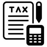 Taxation icon can be used for uiux, etc vector