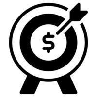 Financial Goals icon can be used for uiux, etc vector