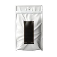 White product package template isolated on transparent background, created with generative AI png