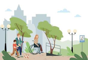 Accessible Environment Background Illustration vector