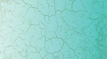 a green and blue background with cracked paint vector