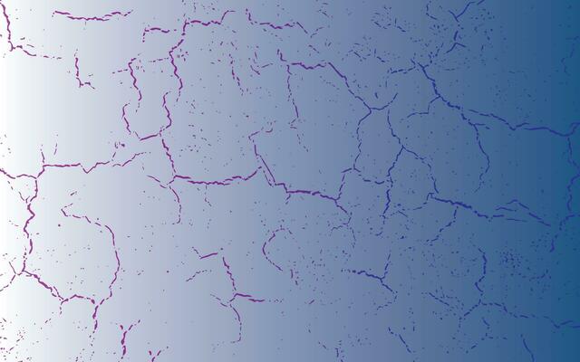 a blue and purple background with cracks in it