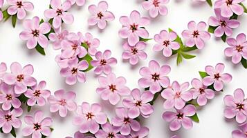 Candytuft flower pattern background. Flower background texture. Generate AI photo