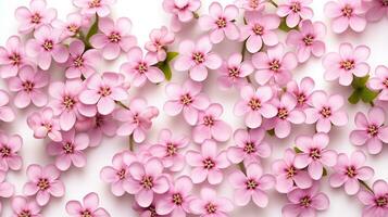 Candytuft flower pattern background. Flower background texture. Generate AI photo