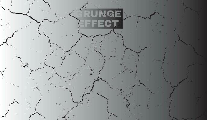 crack effect with the words grunge effect, Vintage abstract illustration of water splash on Grey background