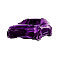 Modern car on transparent png