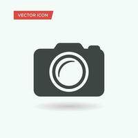 Camera vector icon. Camera vector icon for a photographer.  Camera symbol for your web site design, logo, app, UI. Vector illustration