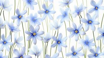 Blue Eyed Grass flower pattern background. Flower background texture. Generative AI photo