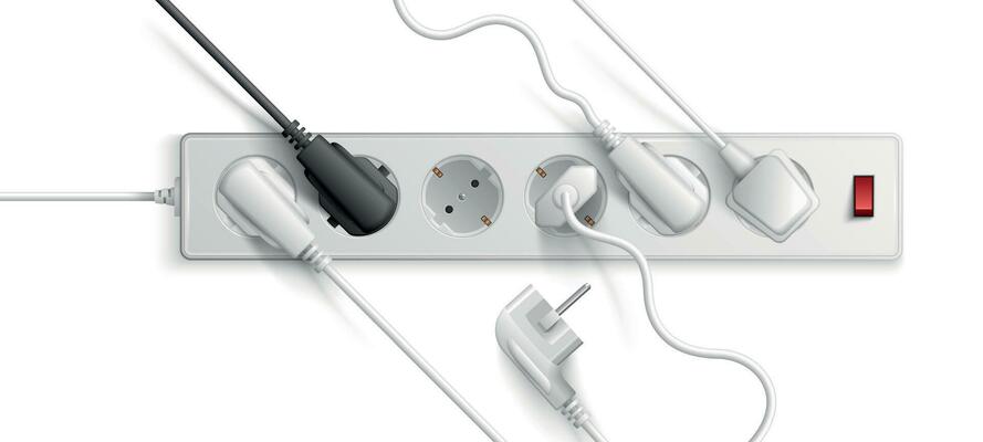 Realistic Power Extension Cord With Plugs