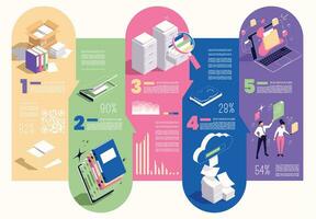 Go Paperless Flowchart vector