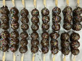 sweets dessert skewers chocolate photo