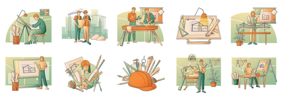 Architects Flat Set