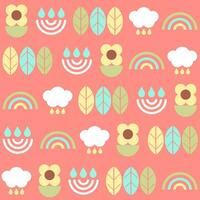 Seamless patterns in floral style used for fabric, textile, print, background and decorative wallpaper vector