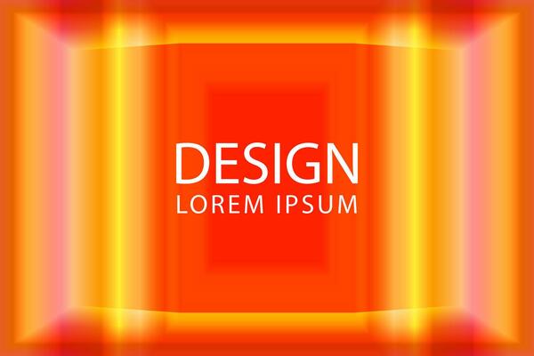 digital stage room illustration with orange neon line on light. 3d vector showcase with text space. banner template illustration. vector eps 10