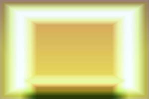 green showcase illustration. rectangle podium on green background. Abstract minimal scene with geometrical form. Abstract background. Scene to show cosmetic products. display case vector