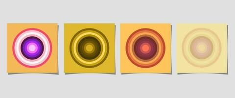 shooting target with color shape different. set of arrow board design with colorful different vector