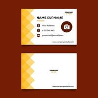 Name Card Design for Business or Company vector