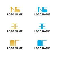 Letter logo design set with luxry style photo