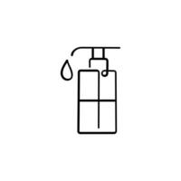 Lotion Line Style Icon Design vector