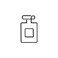 perfume línea estilo icono diseño vector