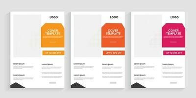 Free business marketing flier, and leaflet design template with source file format vector