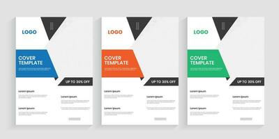 New two folded corporate marketing brochure, company profile, and pamphlet template vector