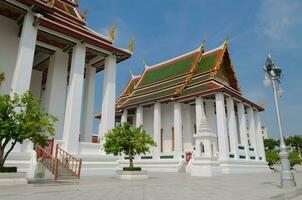 Temple of Wat Ratchanatdaram Monastery at Bangkok of Thailand photo