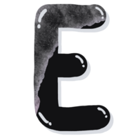 hand dragen svartvit vatten släppa font png