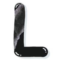 hand dragen svartvit vatten släppa font png