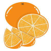 Sliced sweet orange png