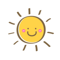 sol, doador de vida e radiante estrela. isto tintas a céu com dourado matizes, trazendo calor e energia para terra. png