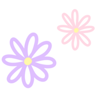 Daisy flower plant cute icon decoration png