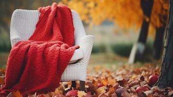 Cozy autumn background photo