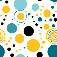 a colorful pattern with circles and dots png
