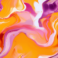 a colorful abstract painting with orange, purple and pink colors png