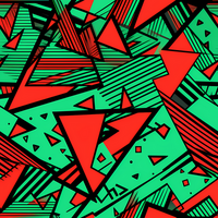 een groen en rood abstract achtergrond met driehoeken png