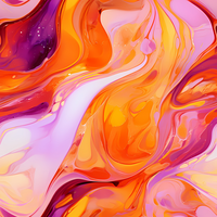 une coloré abstrait La peinture avec orange, violet et rose couleurs png