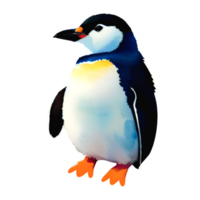 Watercolor Cute Penguin png