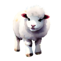 mouton mignon aquarelle png