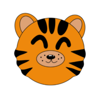 pequeno tigre desenho animado png