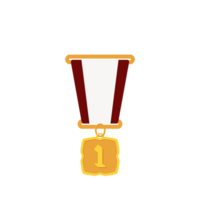 Gold Medal First Place Ribbon Basic Shape png